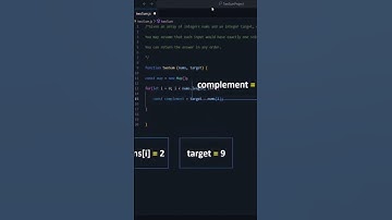 How to solve LeetCode Two Sum in JavaScript | HashMap #javascript #leetcode #coding #education