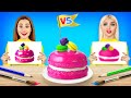 Who Draws it Better? Rich vs Poor Chocolate Cake Decoration Challenge! Art Battle by RATATA POWER