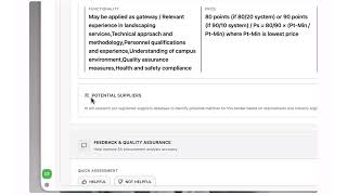 How to analyze a tender document on VentureAssist 