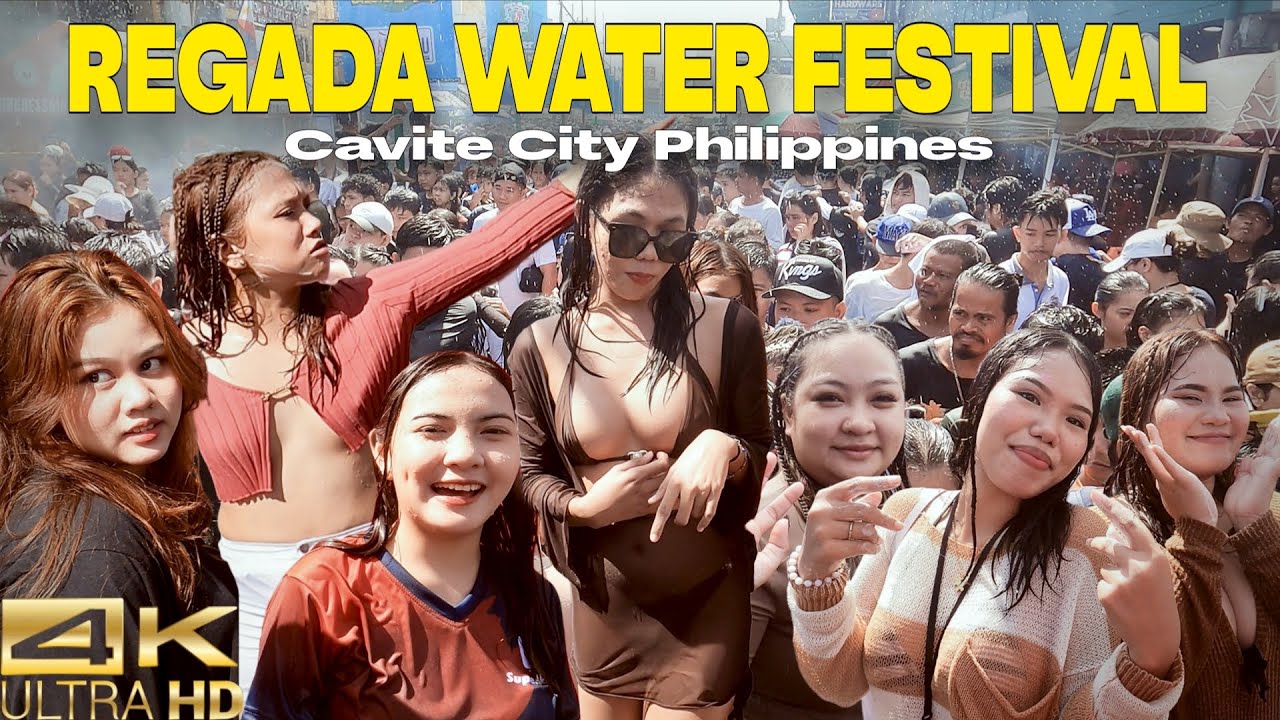 Walking Through Massive Crowds at the Regada Water Festival in Cavite City Philippines [4K] 🇵🇭