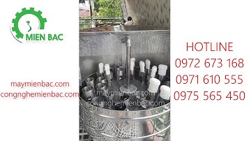 Máy rửa chai, rửa lọ 24 vòi bán tự động