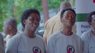 A song by the Village Health and Conservation Team at the CTPHAt20 celebrations in Buhoma, Bwindi.