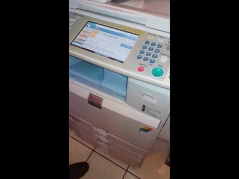 How to reboot a copier!!!! Ricoh reboot!