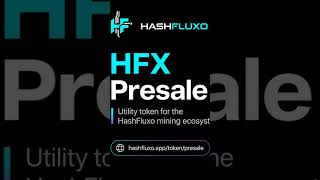 HFX Presale isnow LIVE.HFX is the utility and membership token the HashFluxo #usa #us #bitcoinmining
