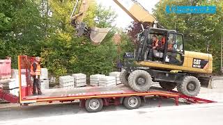 Schnelles Beladen Eines 21T Tandem-Tiefladers