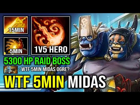 видео: WTF 5Min Midas 1v5 Radiance Unlimited Ignite Burning DPS Brutal Multicast 5300 HP Ogre Magi Dota 2