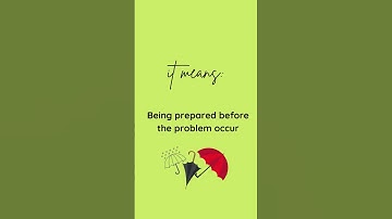 Indonesian proverb, sedia payung sebelum hujan. #shorts