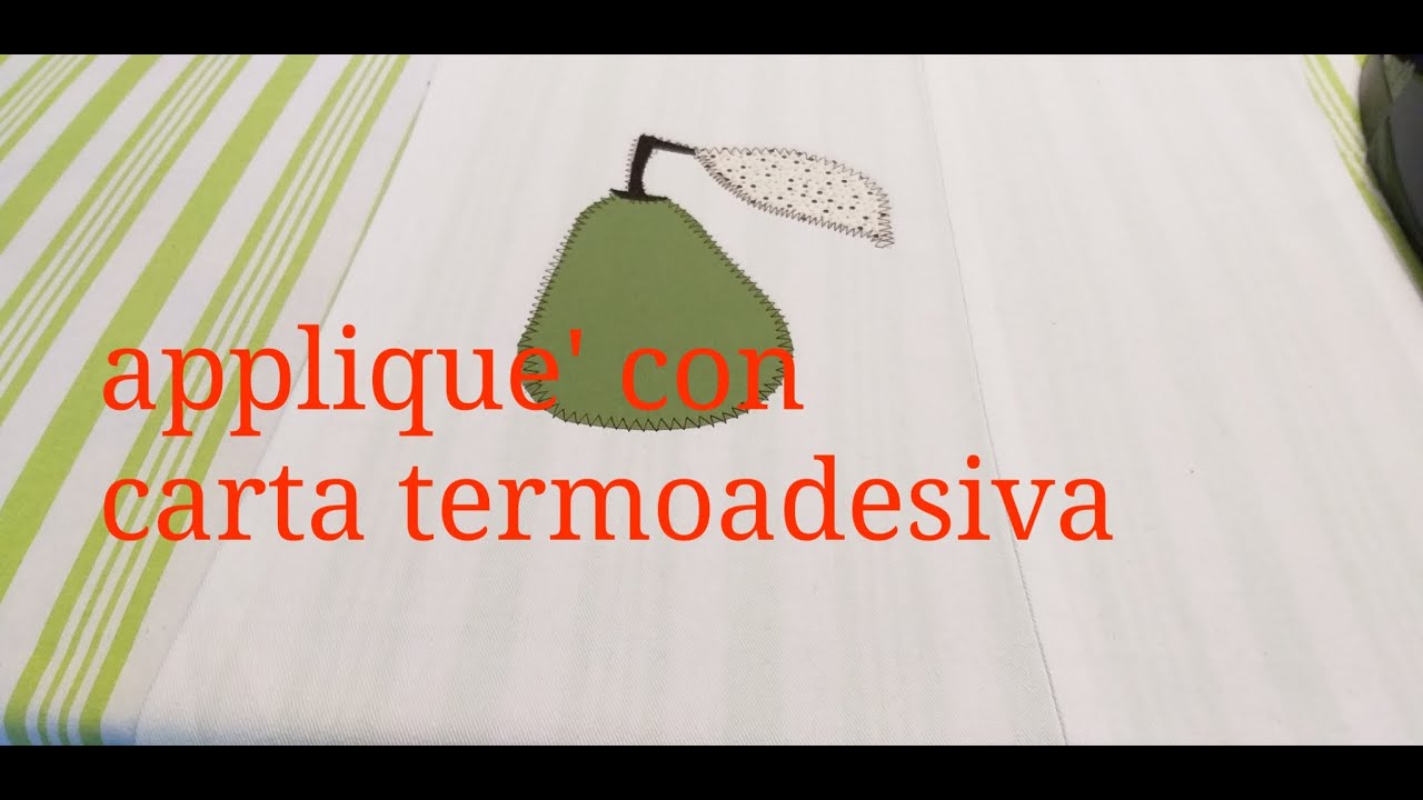 APPLIQUE' : come utilizzare la carta termoadesiva