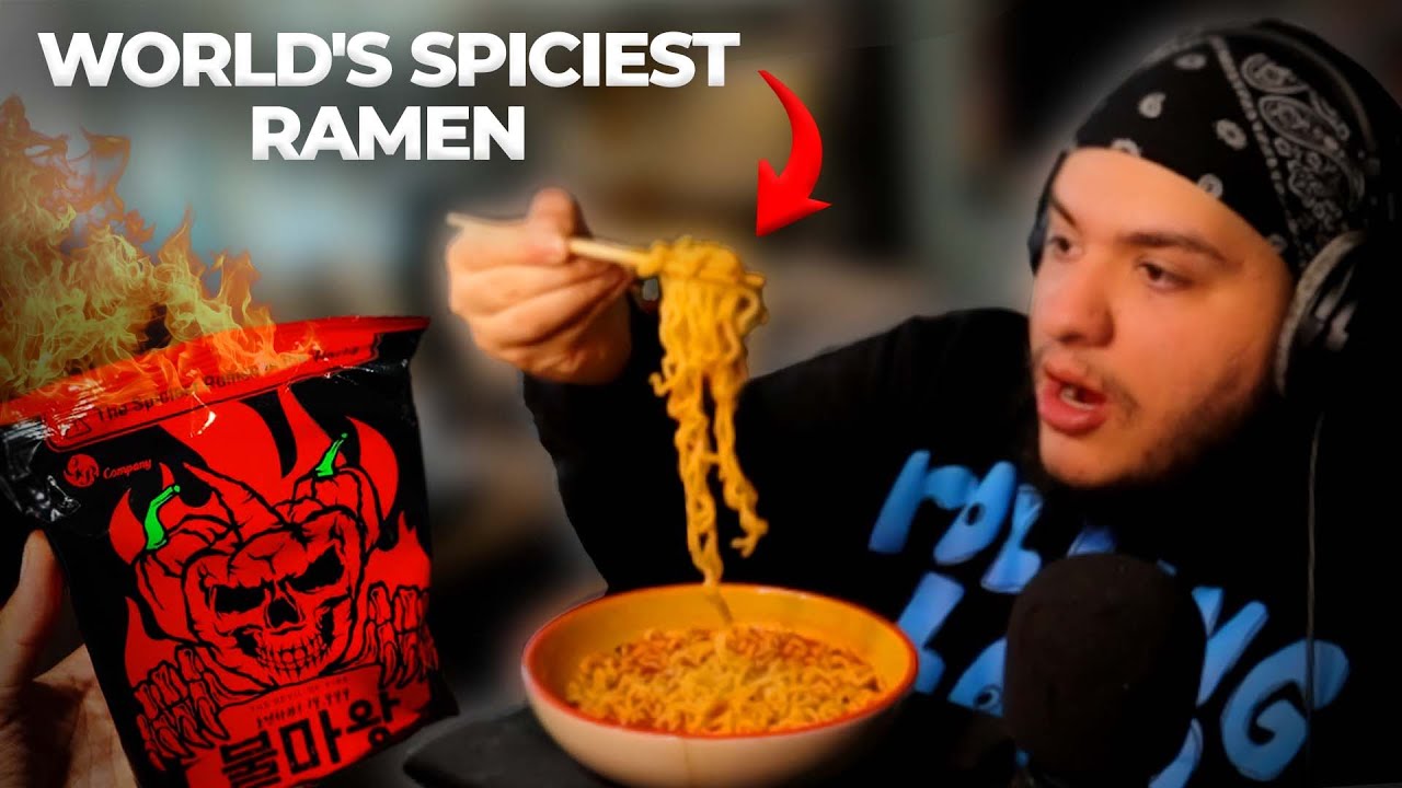 Eating the Worlds SPICIEST Ramen Noodles!