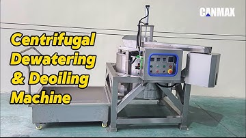 Centrifugal dewatering and deoiling machine | discharging from bottom | automatic Smart Control 