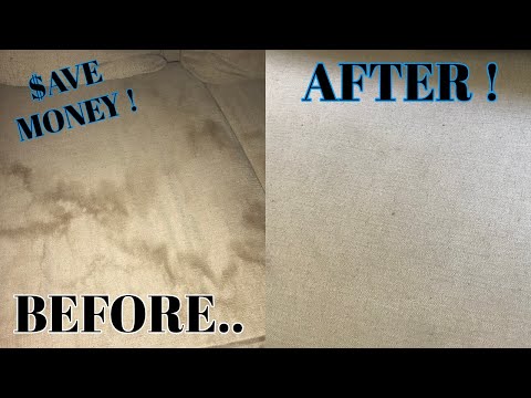 HOW TO CLEAN UPHOLSTERED FURNITURE | HOW TO GET RID OF WATER STAINS ON UPHOLSTERY