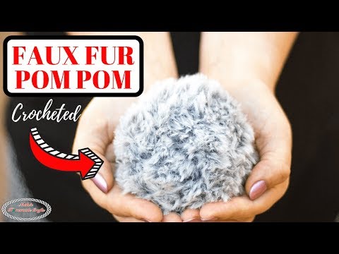 Faux Fur Pom Pom - Free Crochet Pattern - Ideal for Hats - Nicki's Homemade  Crafts