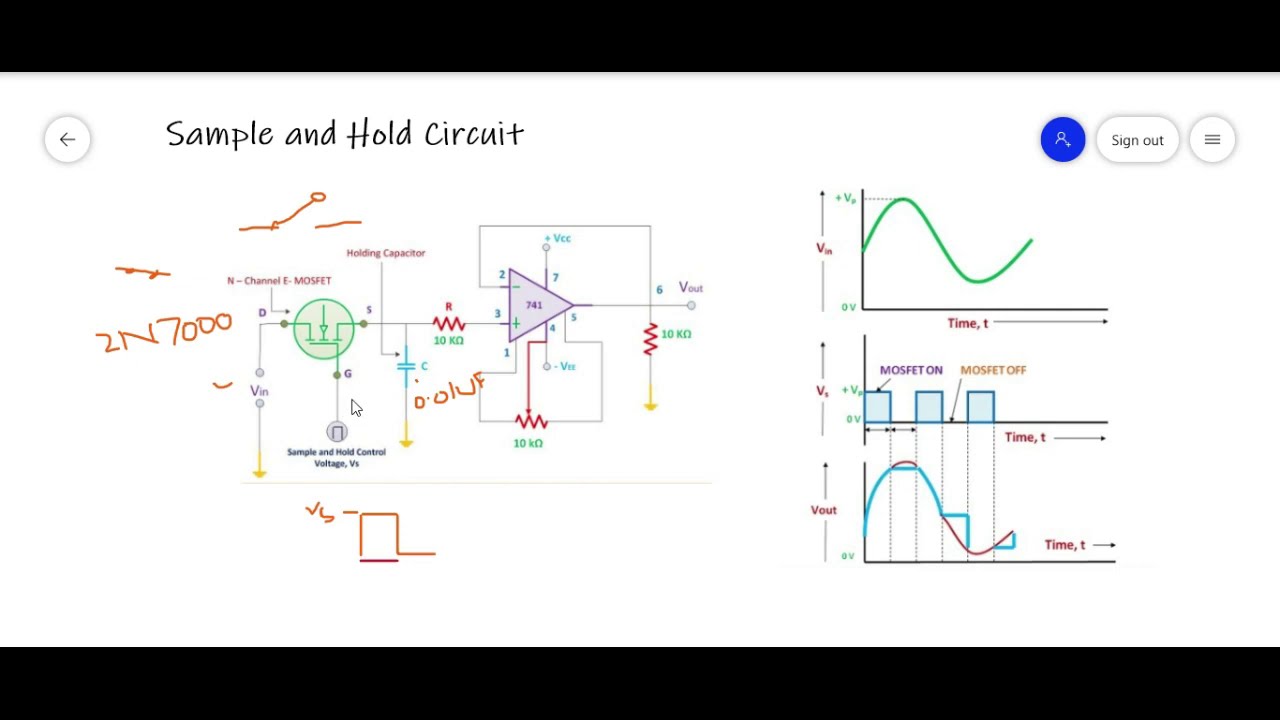 Sample and Hold on Proteus & Matlab - YouTube