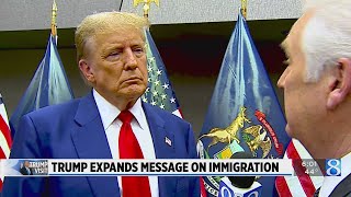 Former President Trump talks immigration in GR