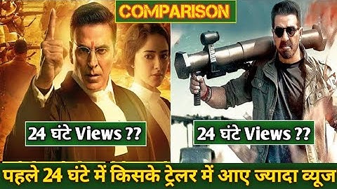 Keshri 2 Vs Jaat movie trailer first 24 hours views report | Keshri 2 movie trailer 24 hours views