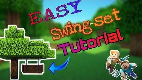 Minecrart Tutorial : How to make a Hanging swing in minecraft (1.16.2)