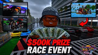 Ich habe an einem RENNEVENT in Vice City 2 Roblox teilgenommen… und 500.000 $ gewonnen! screenshot 5