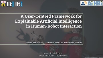 A User-Centred Framework for Explainable Artificial Intelligence in Human-Robot Interaction