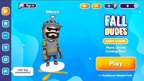 🕹FALL DUDES 3D GAMEPLAY VIDEO FIRST  TIME  PLAYING AND REVIEW IN ANDROID BY 😎GAMER DHRUV