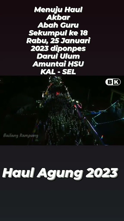 Persiapan Acara Haul Guru sekumpul yang ke 18