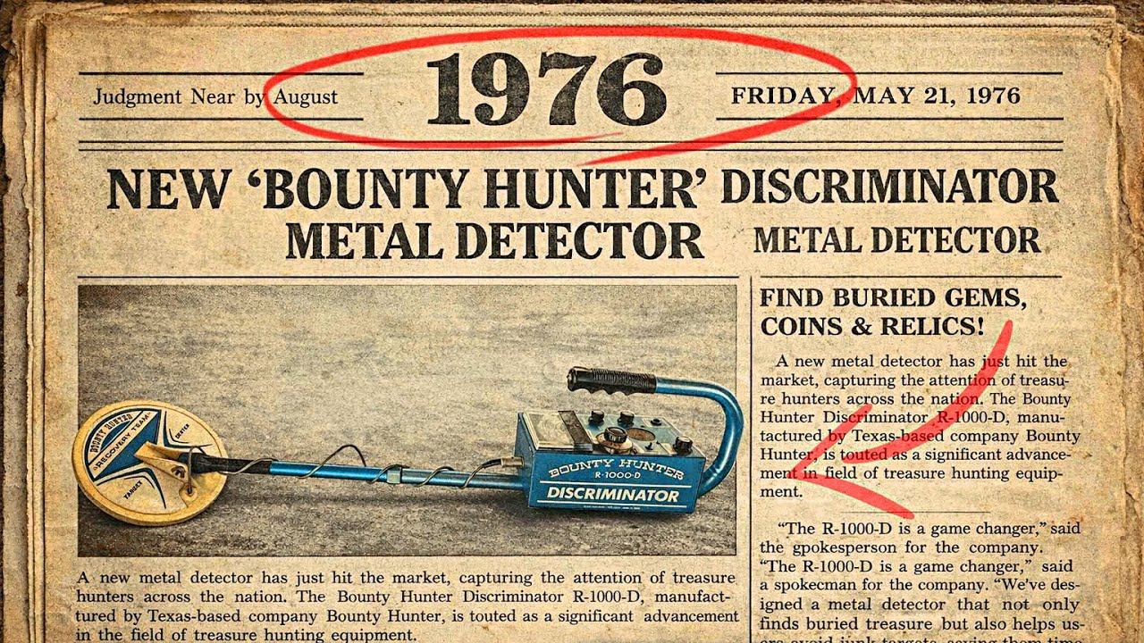 Купил детектор которому пятьдесят лет!!! Bounty Hunter 1976.