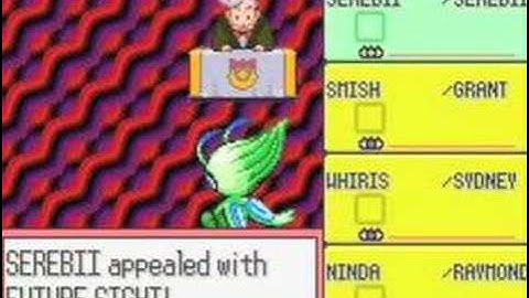 Pokemon Ruby/Sapphire/Emerald-Contest