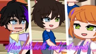 Afton kids birth and first words // Past Afton kids // FNAF