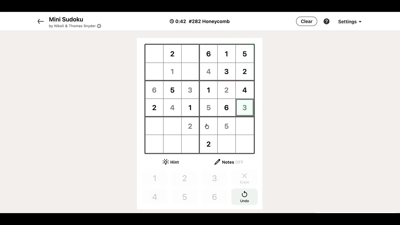 LinkedIn Mini-Sudoku Answer Today | 20 May 2026 - Puzzle #282