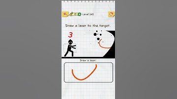 Draw a Laser to the target! #draw2save level-145