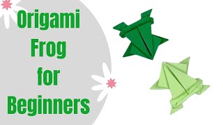 Origami Frog For Beginners