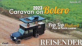 NEW Caravan on Bolero, 2023 Flatbed Hardtop Pickup conversion | Motorhome Adventures screenshot 2