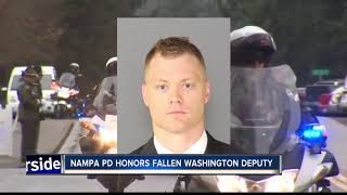 Nampa police attend services for slain Washington state deputy