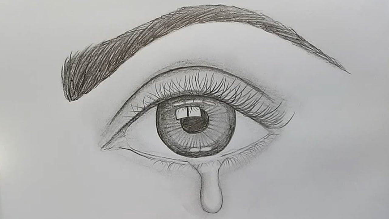 How to Draw Tears - Learn How to Make a Realistic Tear Drop Drawing