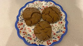 Homemade Ginger Snaps Cookies