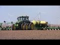 A John Deere Deere 8360R Tractor - Mullins Farms on April 23, 2016