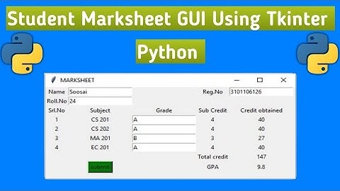 Python Tutorial for Beginners | marksheet program in python| if elif-else statement in python |