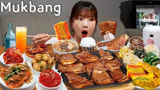 Sub)Real Mukbang- Korean Holiday Meal (20 Foods) 🍱 Rib, Noodles, Fried Food 🍤 ASMR KOREAN FOOD