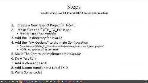Setting Up A Java FX Project In IntelliJ