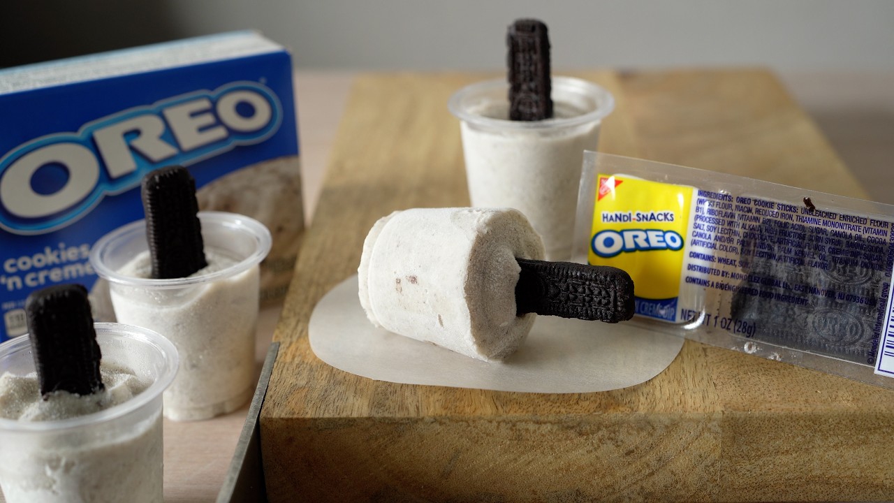 JELL-O Oreo Cookies 'n Creme Instant Pudding Pops Mini ジェロー インスタントオレオクッキー&クリームプディング ミニポップス