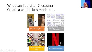 تعلم الالة- Lesson 1 - 1 Deep Learning 2019   Image classification