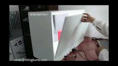 transparent lcd showcase