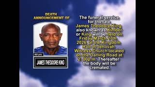 James Theodore King ~ Short Obituary