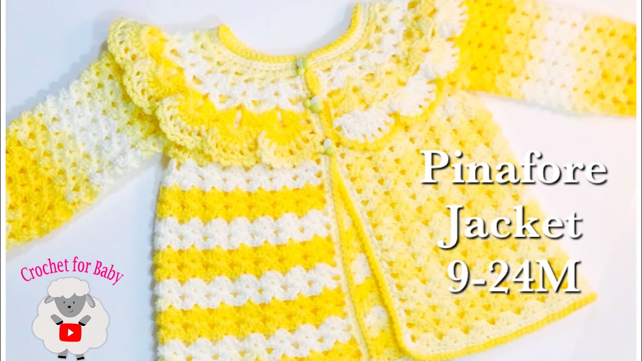 youtube crochet baby jacket