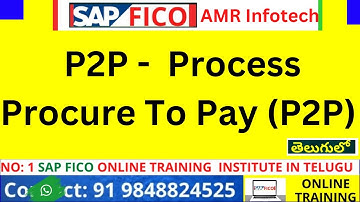 P2P - Procure To Pay (P2P) Process in SAP -  SAP FICO Course In Telugu  - SAP FICO Telugu Videos
