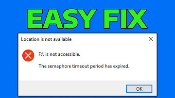 How To Fix The Semaphore Timeout Period Has Expired Error 0x80070079