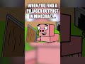 When you find a pillager outpost in Minecraft #minecraft #shorts