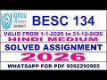 BESC 134 solved assignment 2026 in Hindi || besc 134 solved assignment 2026 || ignou besc134 2026