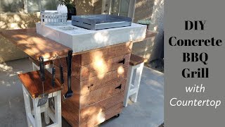 DIY Concrete Family BBQ Grill with Countertop by GoodlyEarth 2,033 views 2 years ago 9 minutes, 8 seconds