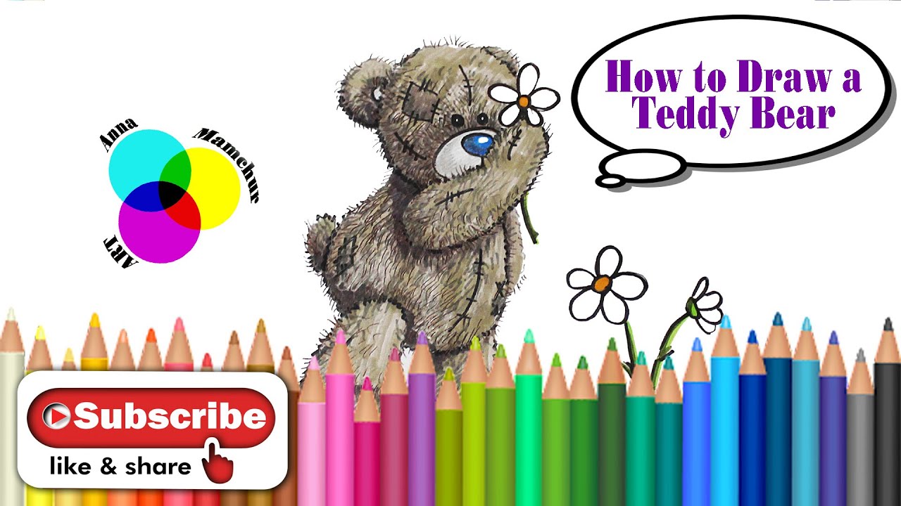 How to Draw a Teddy Bear | Comment Dessiner un Nounours Mignon