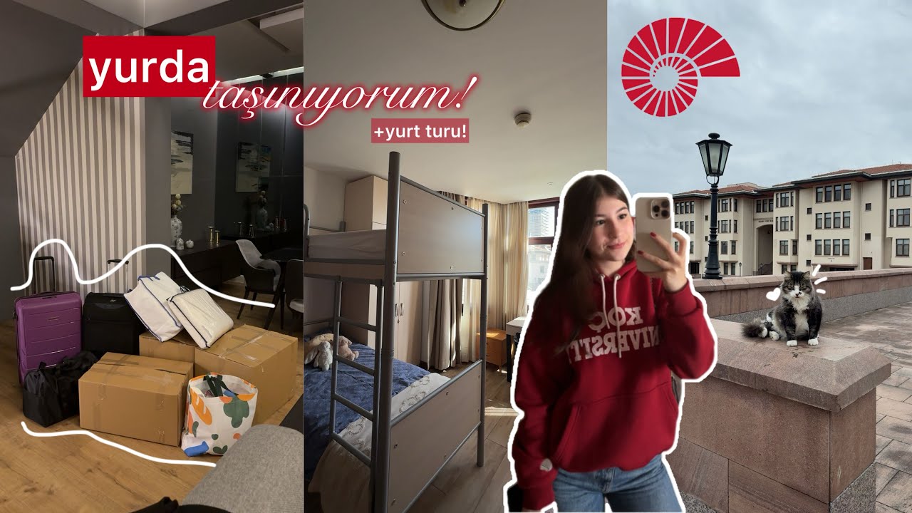 yurda taşınıyorum! 🏡 | Koç Üniversitesi Henry Ford yurt odası